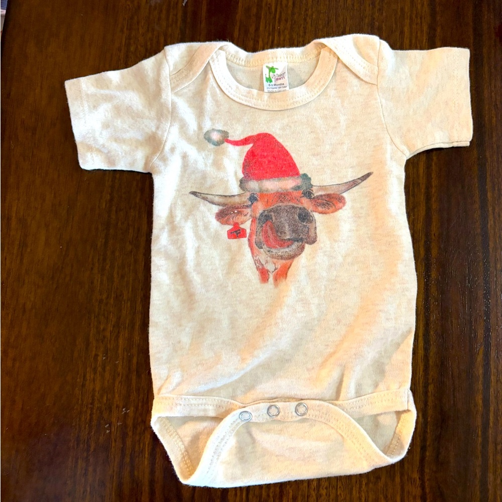 The Santa Steer- Twisted Filly Onesie/Bodysuit 0-3 months